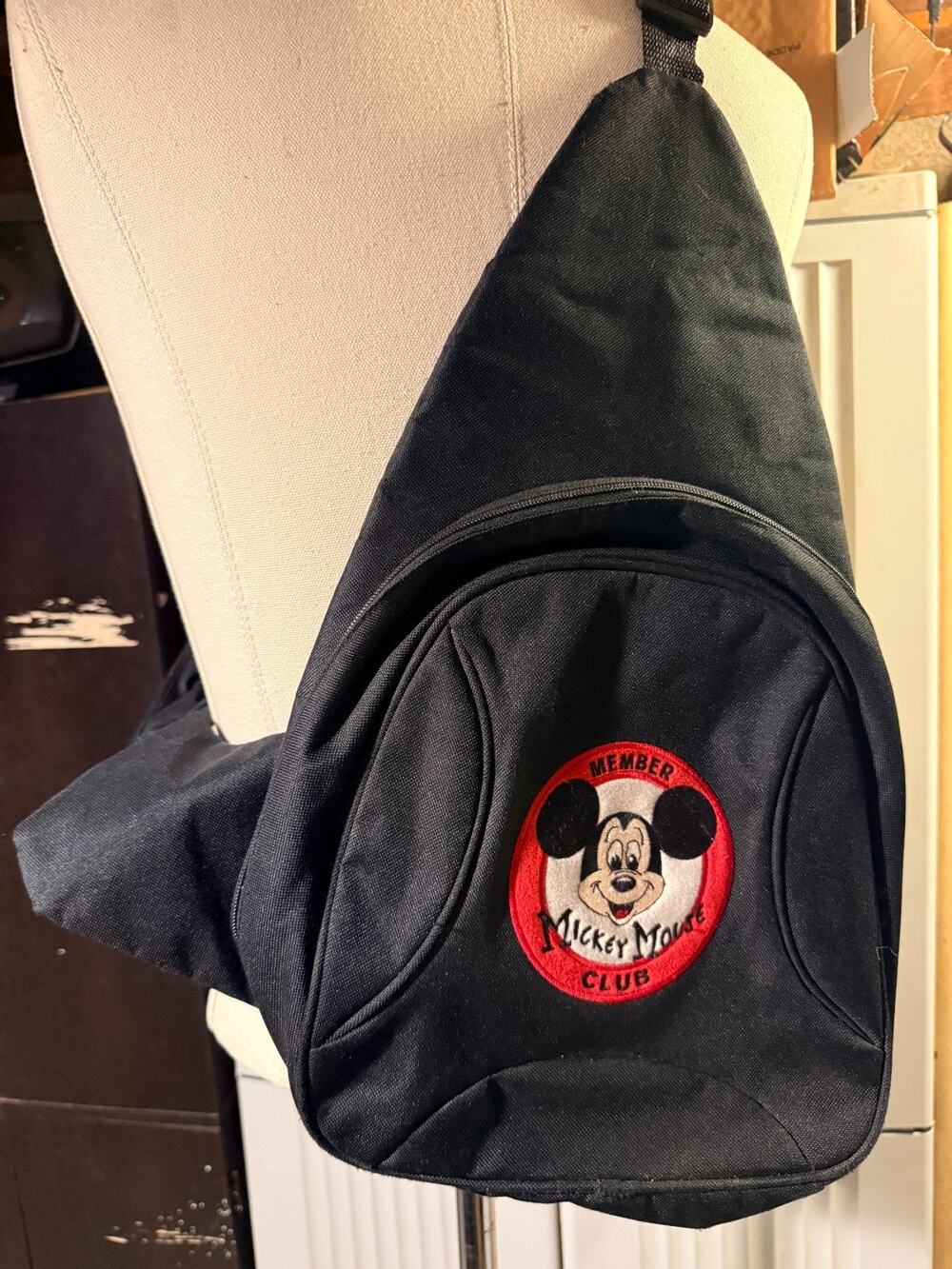 Retro Mickey Mouse Club Member Crossbody Backpack Bag Patch Disney Store